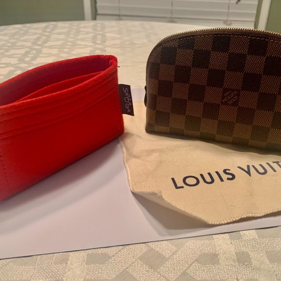 Auth Louis Vuitton Cosmetic Pouch Damier Eben - Picture 3 of 11